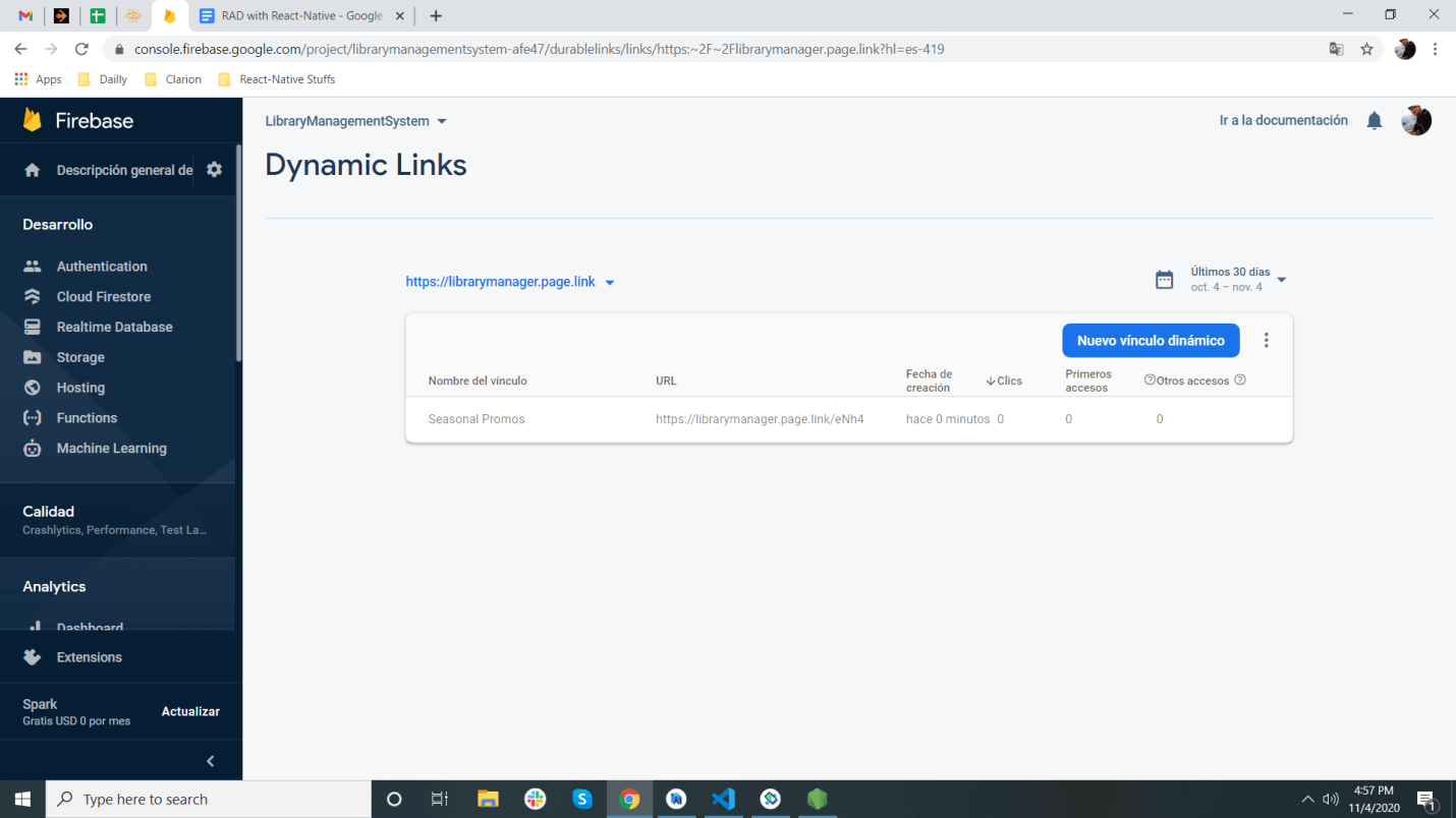 Dynamic Links firebase