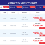 VPS hosting Vietnam plans