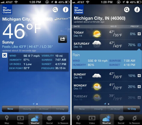 Accuweather vs The Weather Channel Which is best